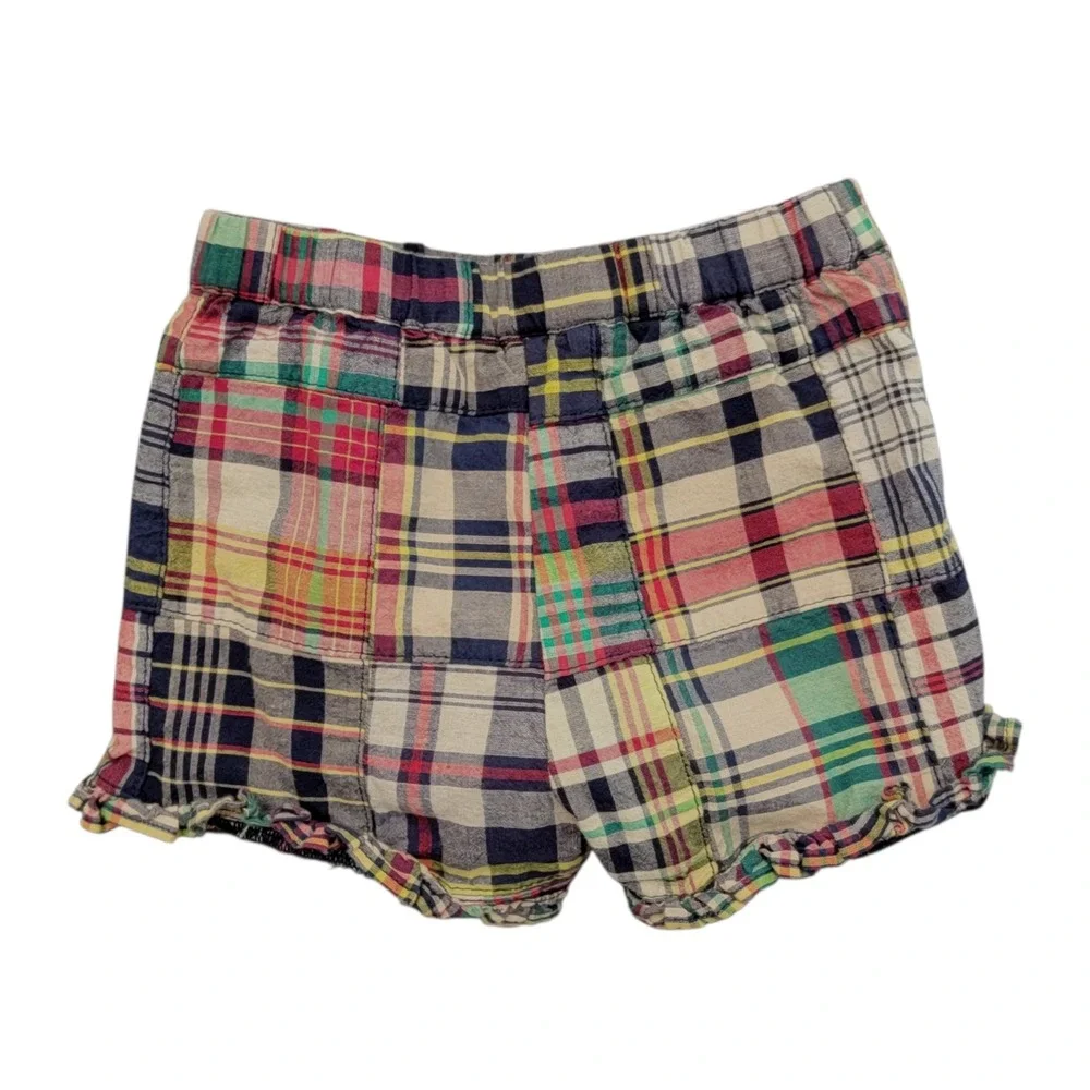 Ralph Lauren Polo Shirt and Patchwork Shorts Set Kids 9M Navy Preppy Classic